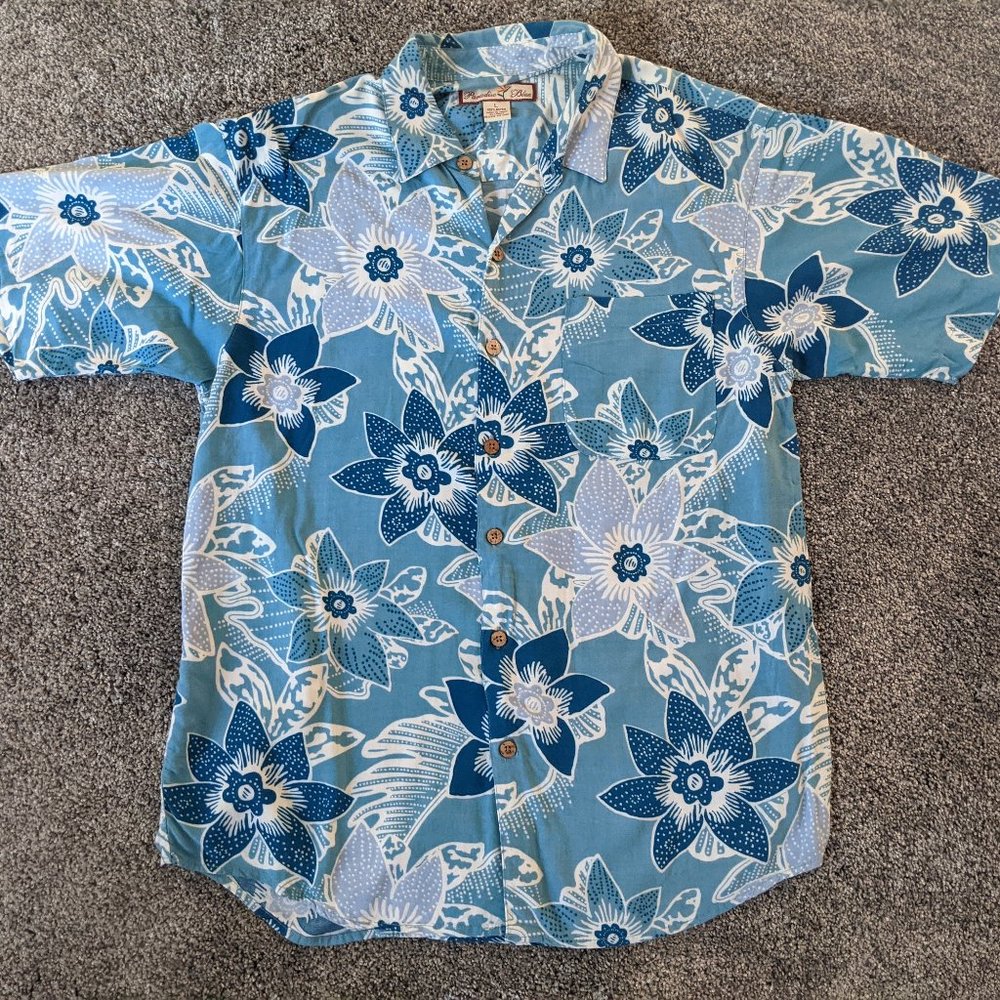 Men's Hawaiian Shirt w/Pocket (A327)